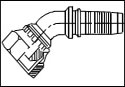 [ VH - BSP FEMALE SWIVEL 45 CONE SEAT]